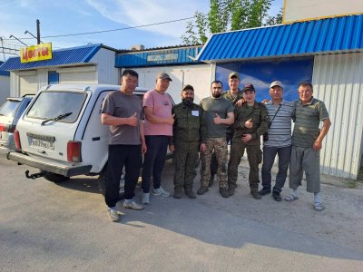 Вручение Нивы Миронову И.А.-участнику СВО на территории прохождения СВО